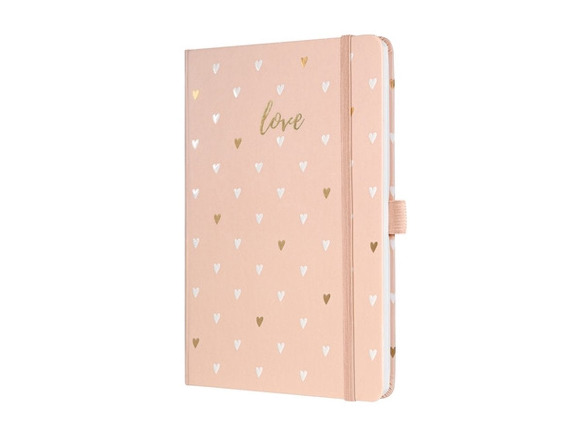 Carnet Sigel a5 - jolie - 174 pages - 80 grammes - trait - amour rose - si-jn335