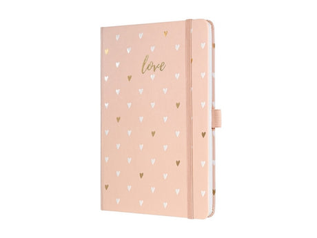 Carnet Sigel a5 - jolie - 174 pages - 80 grammes - trait - amour rose - si-jn335