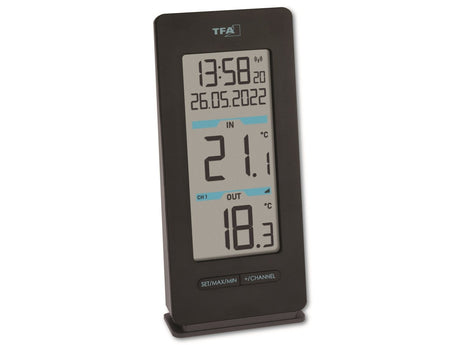 Tfa dostmann buddy thermomètre sans fil numérique noir