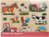 Small foot - ferme de puzzles en bois, 9 pcs.