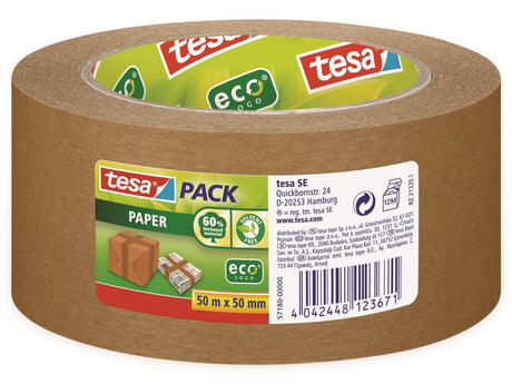 Papier Ecotape tesapack 50mx50mm marron indéchirable