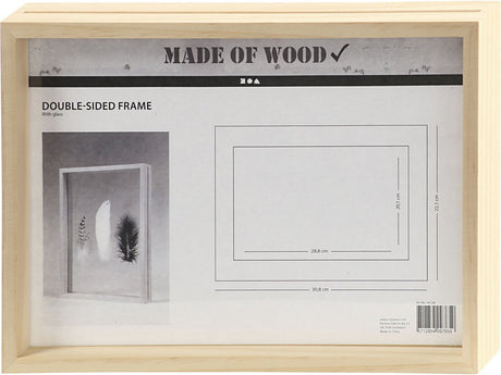 Cadre double face Creativ company, d : 4,5 cm, dimensions 22,1x30,8 cm, 1 pièce