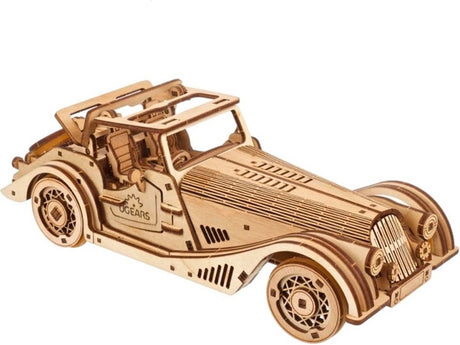 Modèle 3D en bois Ugears - Mous rapide de voiture de sport