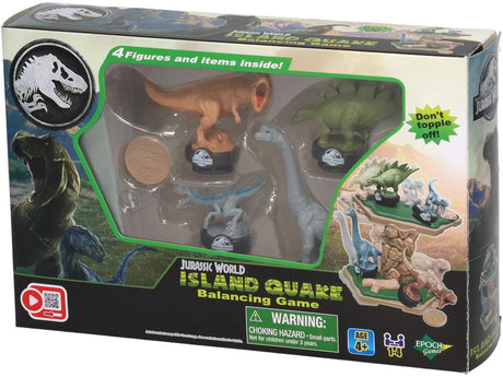 Jeu d'équilibre du tremblement de terre de l'île du monde jurassique d'époque