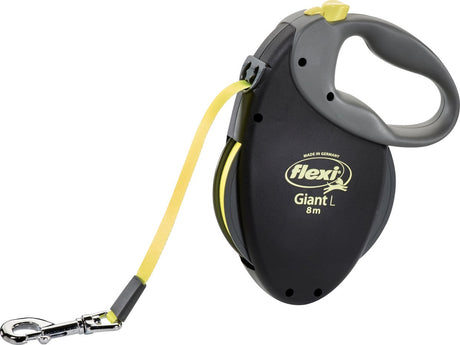 Flexi ligne rétractable ruban géant néon noir jaune