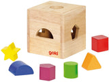 Cube de tri en bois goki avec blocs