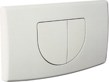 Plaque de commande à ressort Plieger - commande frontale - technologie à double chasse - blanche
