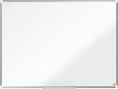 Tableau blanc magnétique émaillé Nobo premium plus - avec plumier - avec marqueur pour tableau blanc - 1200x900mm