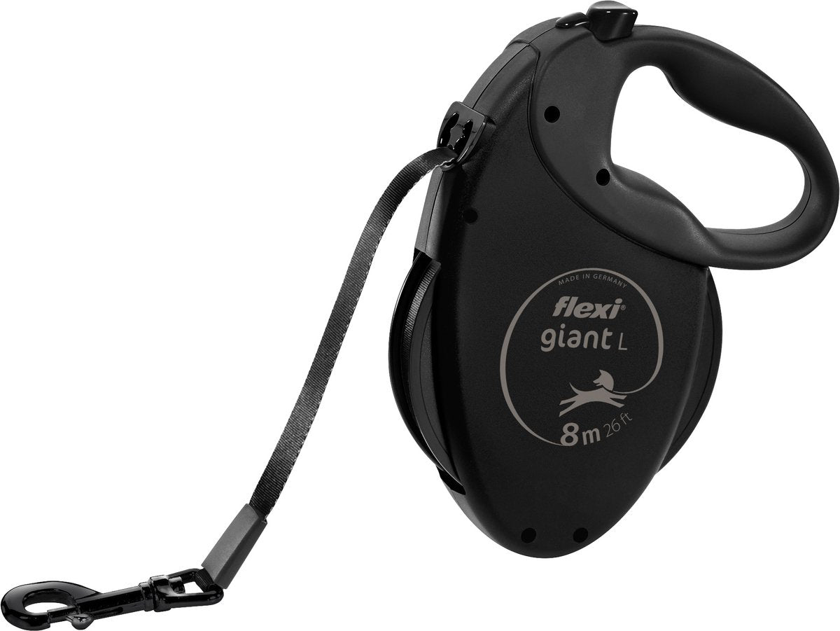 Flexi ligne rétractable ruban géant édition noire noir