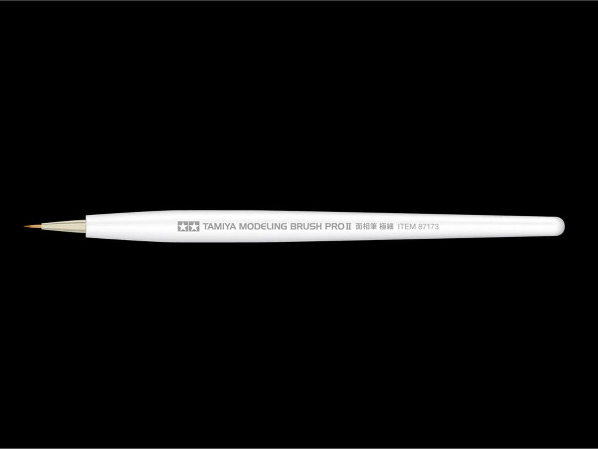 Tamiya hobby brush - 87173 kolinsky brush pro ii - pointu - extra fin 1 pinceau
