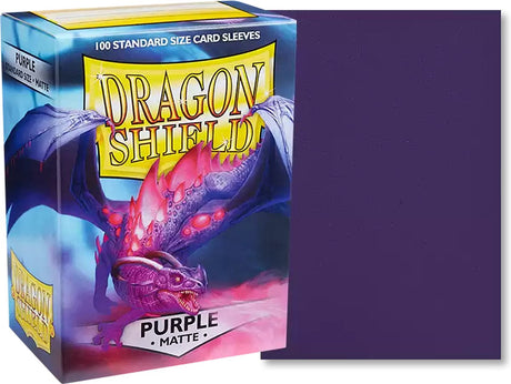 Asmodee bouclier dragon mat - violet (100ct) - fr