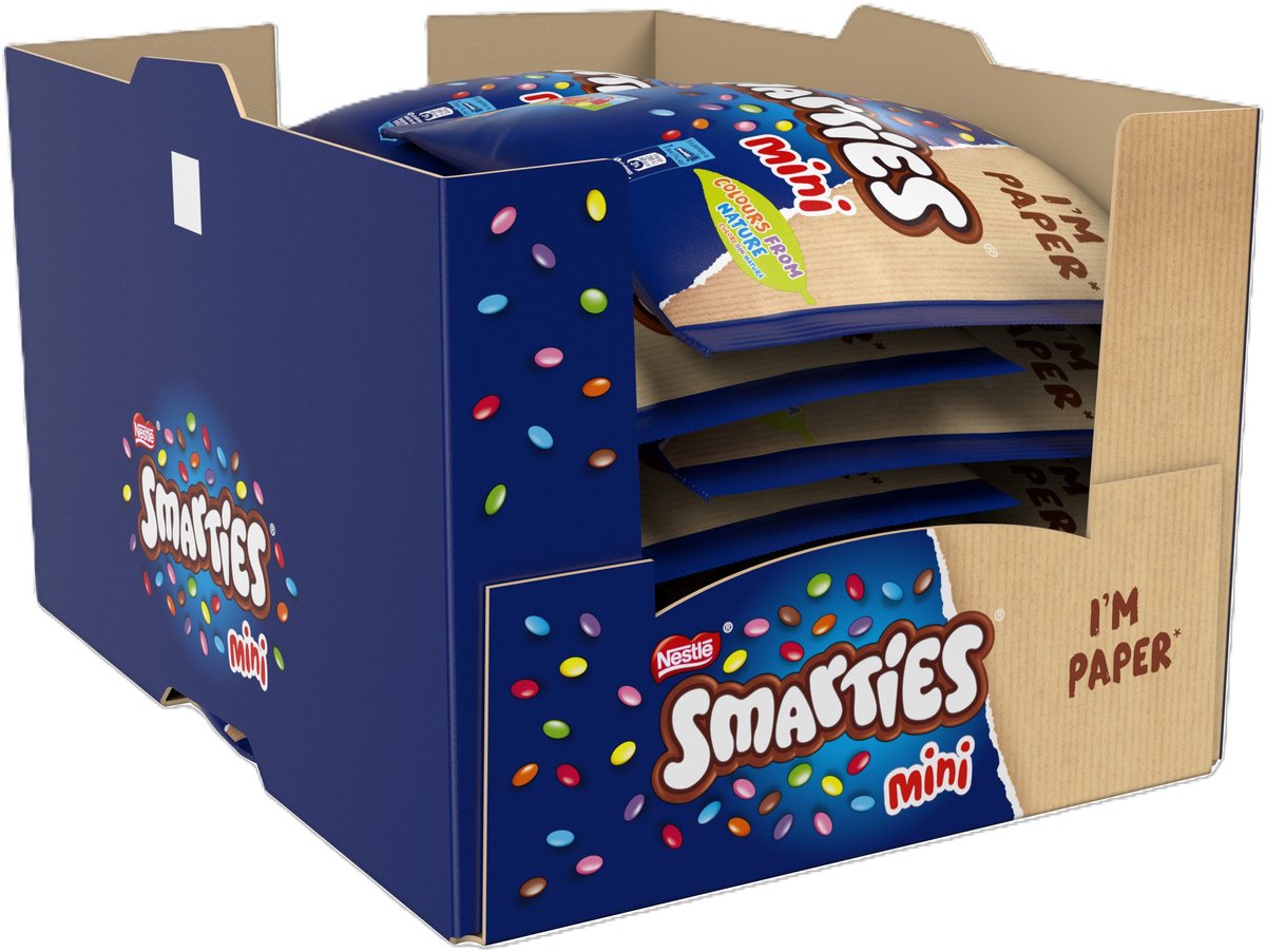 Mini boîtes de Smarties au chocolat au lait - 12 sachets x 259g