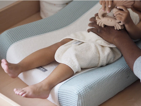 Béaba sofalange® - housse pour matelas à langer - 100% coton biologique - doux absorbant - vert