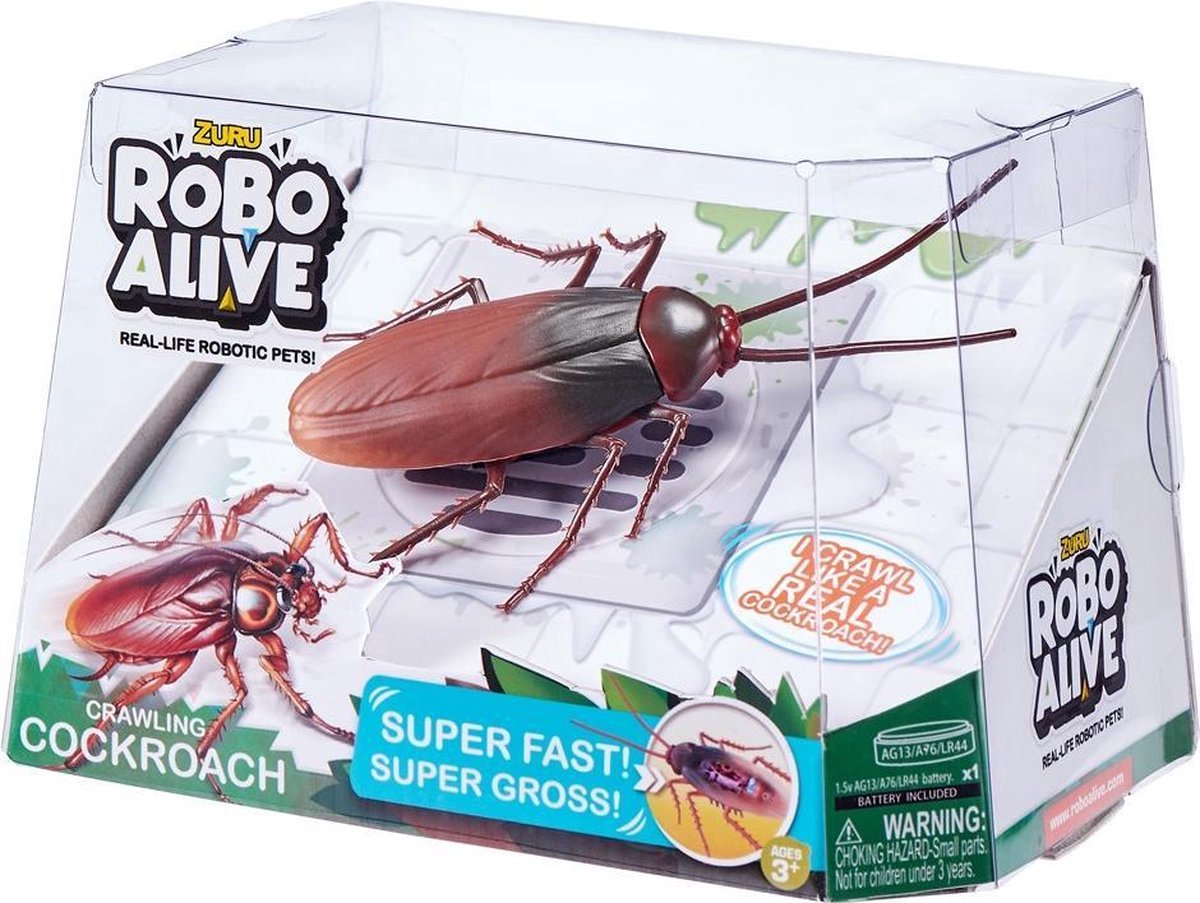 Zuru robo vivant brille dans le cafard noir