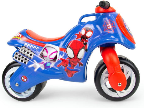 Moteur de marche Injusa neox spiderman à partir de 2 ans - max. capacité de charge 30 kg - 69 x 27,5 x 49 cm - bleu rouge