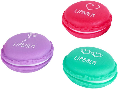 Créez-le ! boîte de macarons de baume à lèvres bonbons, 3 pcs.