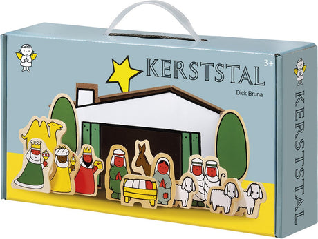 Crèche en bois Bambolino Dick Bruna, crèche de Noël. Groupe de Noël - Jouets de Noël - Figurines de jeu de Noël - jouets
