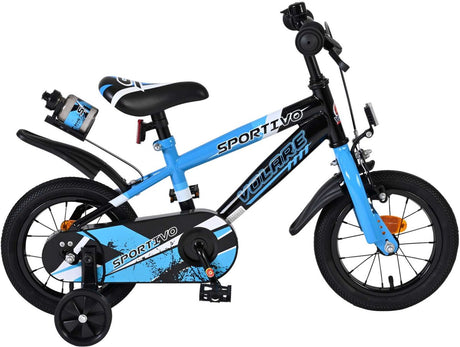 Vélo enfant Volare sportivo - garçons - 12 pouces - bleu noir