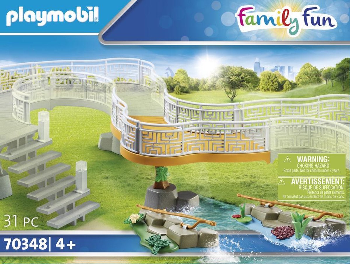 Kit d'extension amusant en famille Playmobil pour parc animalier - 70348