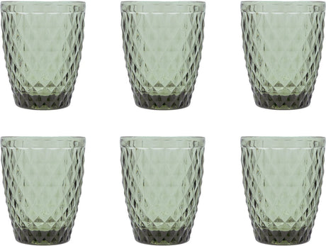 Médard de noblat - diamant - verre 22 cl - fumé - 6 pièces