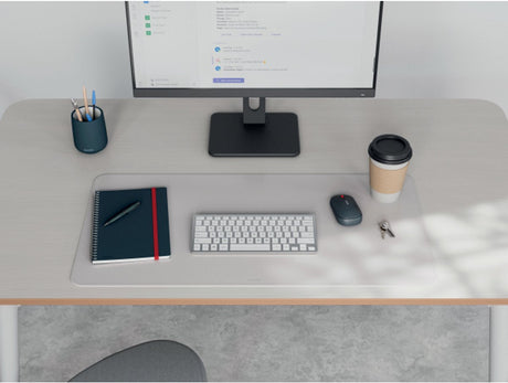 Leitz grand sous-main 80×40 cm – antidérapant – sous-main – imperméable – pour clavier souris – gris