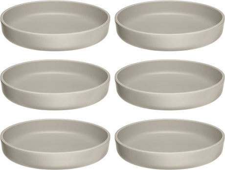 Leonardo roma assiette profonde 20cm beige - set 6
