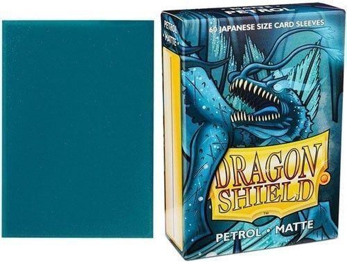Pochettes pour cartes Dragon Shield : pétrole mat japonais (59x86mm) - 60 pièces