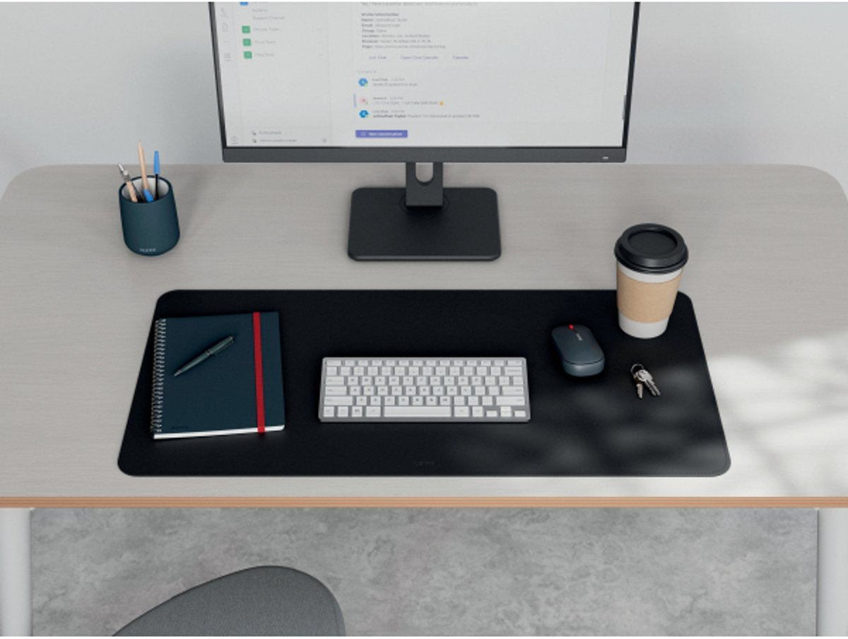 Leitz grand sous-main 80×40 cm – antidérapant – sous-main – imperméable – pour clavier souris – noir