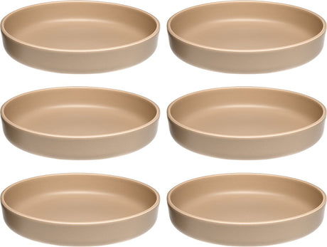 Leonardo roma assiette profonde 20cm abricot - set 6