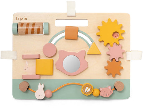 Panneau d'activités en bois Trixie – mrs. chat – 6 mois et plus – bois fsc - joli comme cadeau de maternité