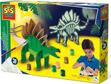 Ses houten dino brille dans le noir