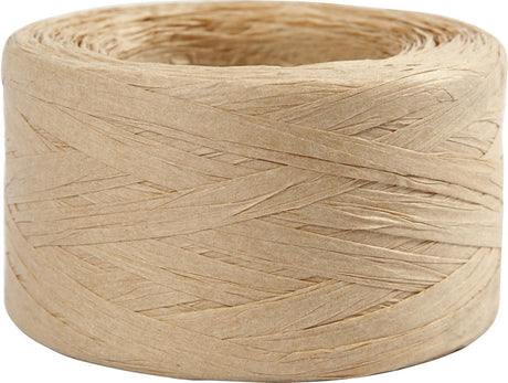 Creativ Company Paper Raffia Raffia Yarn Sand Color, 100m