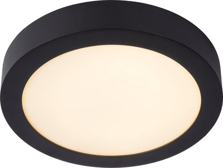 Lucide brice-led - plafonnier (plafonnier) salle de bain - ø 24 cm - led dimmable - 1x15w 3000k - ip44 - noir