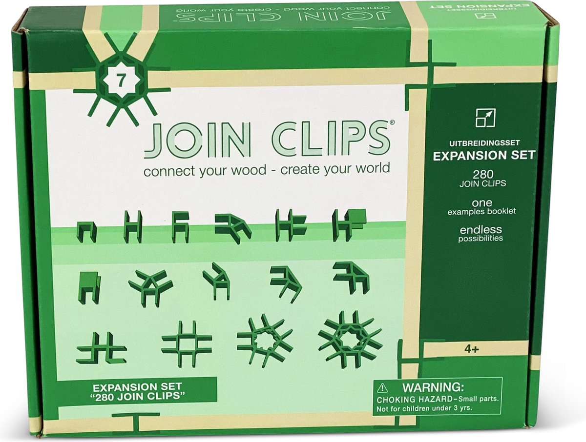 Join clips jeu d'extension de jouets de construction 280 (pièces de connexion à construire avec kapla)