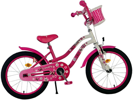 Volare joli vélo pour enfants - filles - 18 pouces - rose blanc