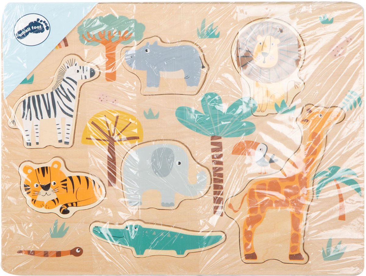 Small foot - safari puzzle en bois