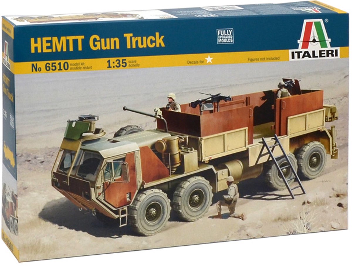 Italeri maquette véhicule militaire - 6510 hemtt gun truck plastique - 1:35 - modélisme