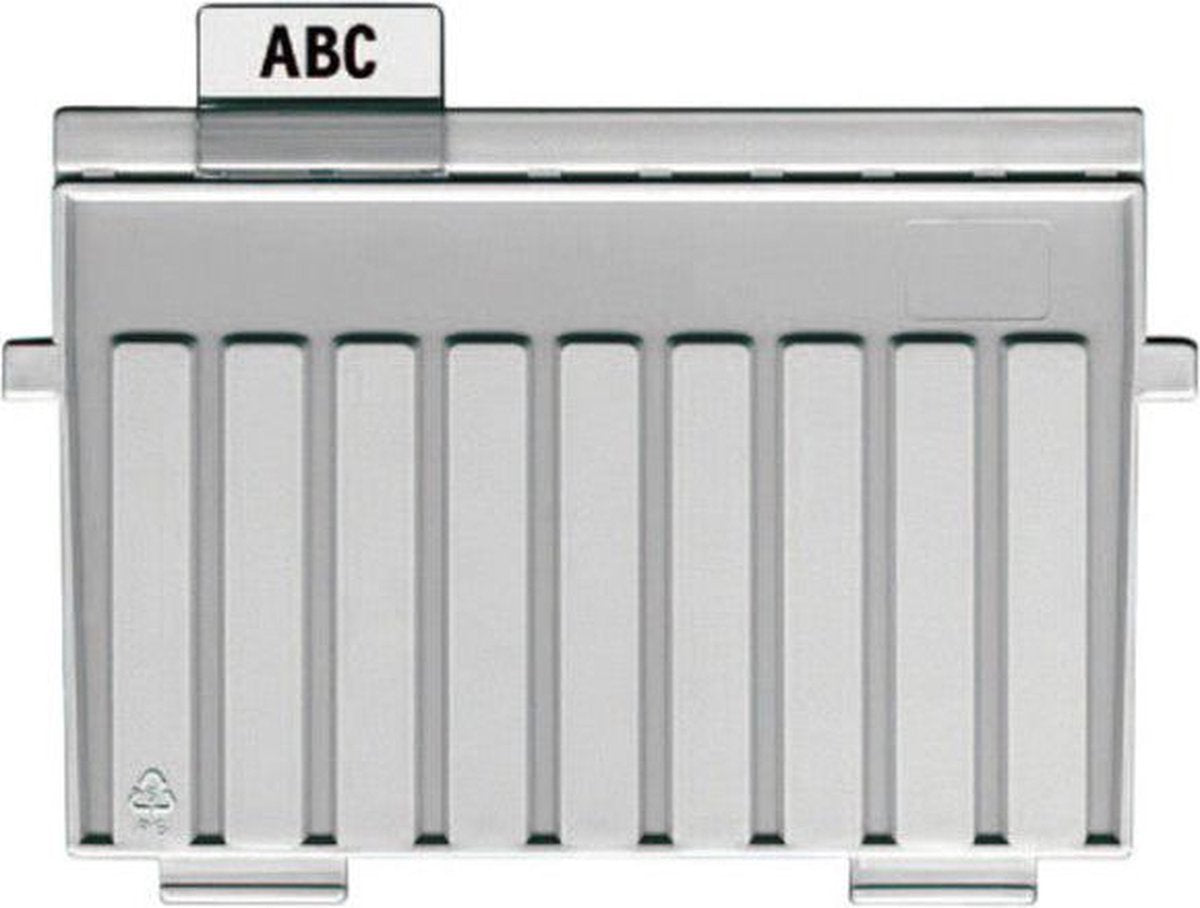 Han plaque de séparation fiche index a5 transversale gris clair | 5 pièces