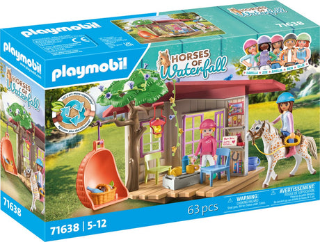 Playmobil chevaux de cascade club-house secret pour les amateurs de chevaux - 71638