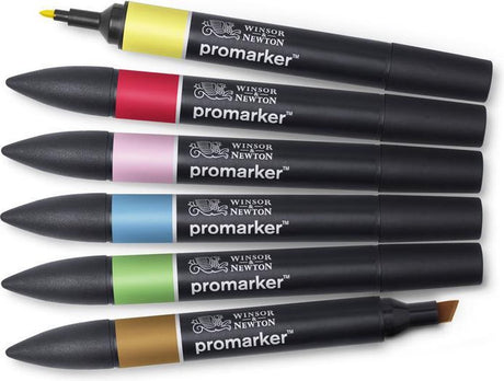 Winsor Newton Promarker™ tons moyens 6 ensemble