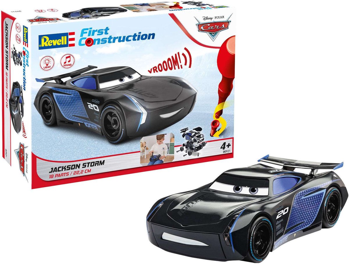 Revell First - Cars Jackson Storm avec la lumière et le son