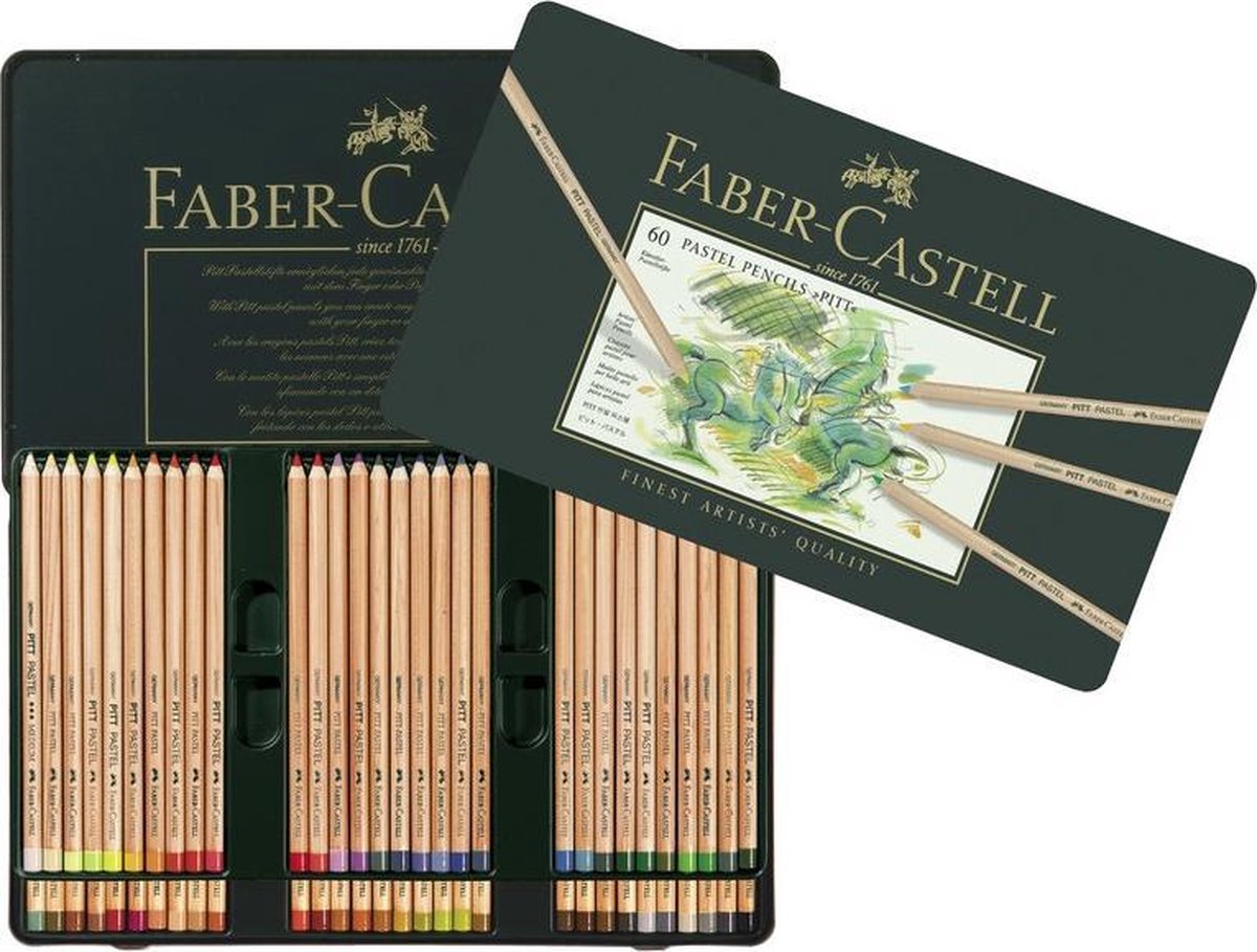 Crayons pastel Faber-castell - pitt - boîte de 60 pièces - fc-112160