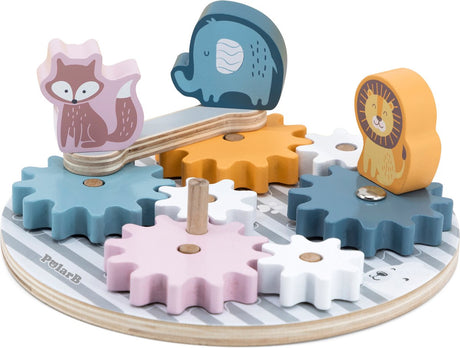 Jeu d'engrenages en bois Polarb ® - jouets en bois à partir de 18 mois