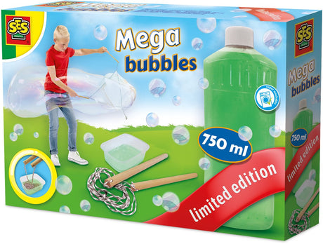 Ses creative mega bubbles - recharge souffleur à bulles - liquide - facilement lavable - pour les enfants à partir de 5 ans - 750 ml