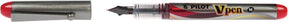 Stylo plume Pilot v-pen argent rouge
