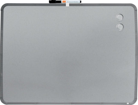 Nobo magnetisch whiteboard met smal zilverkleurig frame 58x43cm - zilver