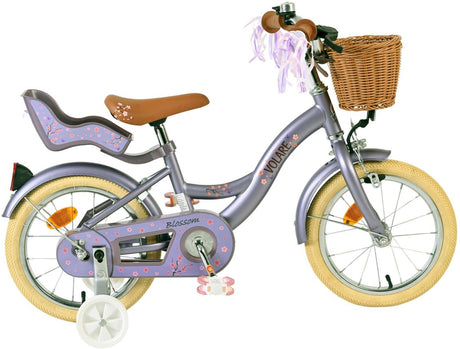 Vélo pour enfants Volare Blossom - filles - 14 pouces - violet