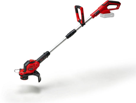 Coupe-herbe à batterie Einhell ge-ct 18 28 li solo - power x-change - 18 v li-ion - diamètre de coupe : 28 cm - incl. bobine de fil - tête de moteur rotative et inclinable - excl. batterie et chargeur