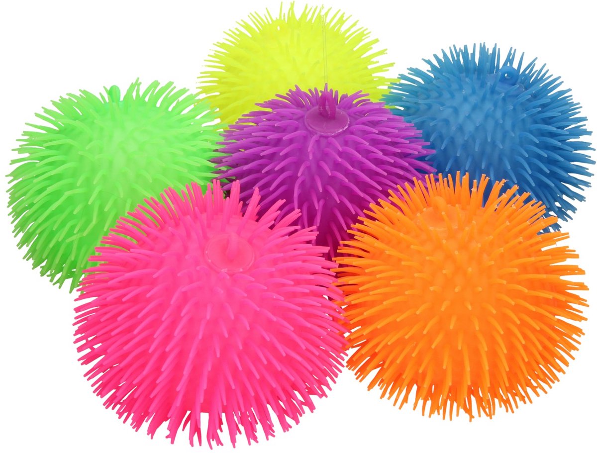 Johntoy peluche balle jouet 23cm coloré compressible - 1 couleur livrée au hasard