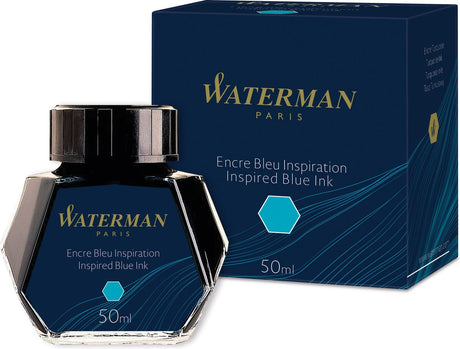 Encre pour stylo plume Waterman | bleu brillant | Flacon de 50 ml